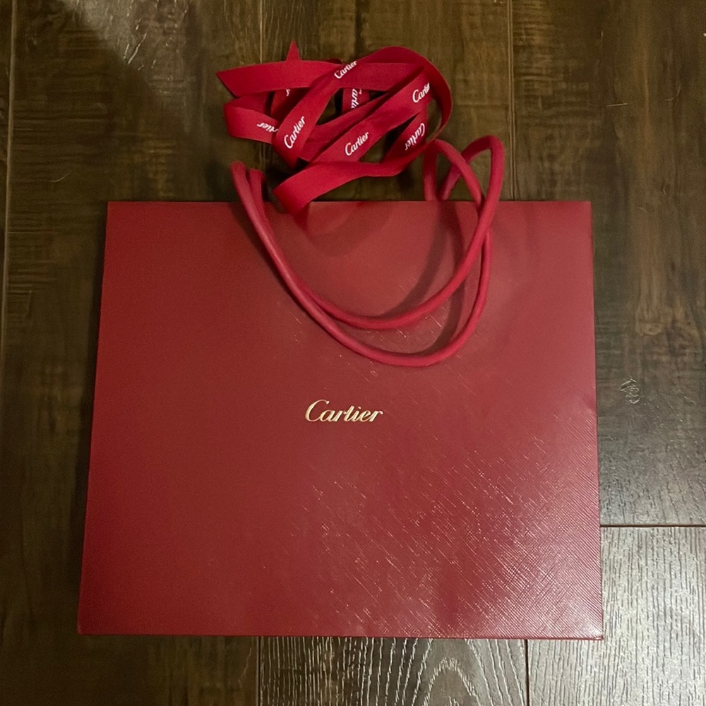 Cartier bag and ribbon